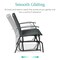 Best Choice Products 2-Person Outdoor Swing Glider, Steel Patio Loveseat, Bench Rocker w/ Armrests